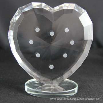 Trofeo de corazón de cristal personalizado de fabricación de fábrica para souvenirs